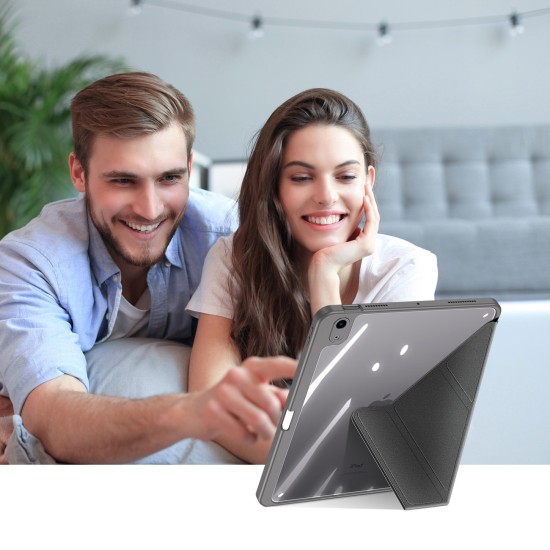 Dux Ducis Magi Flip Cover Σιλικόνης Γκρι (iPad Air 2020/2022) with stand and storage
