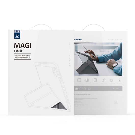 Dux Ducis Magi Flip Cover Σιλικόνης Γκρι (iPad Air 2020/2022) with stand and storage