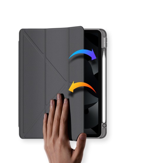 Dux Ducis Magi Flip Cover Σιλικόνης Γκρι (iPad Air 2020/2022) with stand and storage