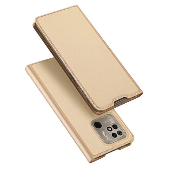 Dux Ducis Skin Pro Flip Case Xiaomi Redmi 10C Χρυσό