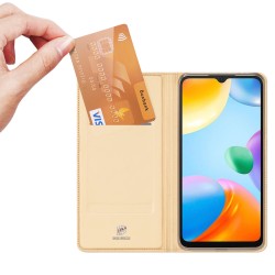 Dux Ducis Skin Pro Flip Case Xiaomi Redmi 10C Χρυσό