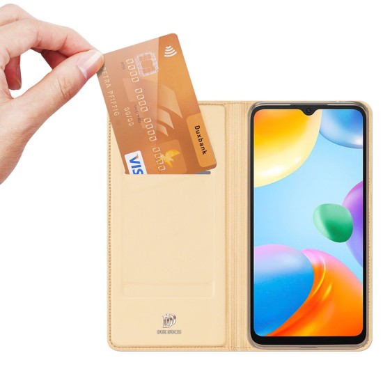 Dux Ducis Skin Pro Flip Case Xiaomi Redmi 10C Χρυσό
