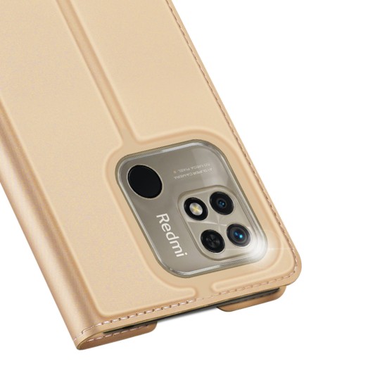 Dux Ducis Skin Pro Flip Case Xiaomi Redmi 10C Χρυσό