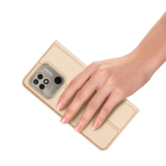 Dux Ducis Skin Pro Flip Case Xiaomi Redmi 10C Χρυσό