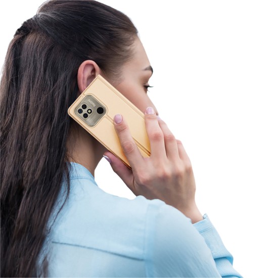 Dux Ducis Skin Pro Flip Case Xiaomi Redmi 10C Χρυσό