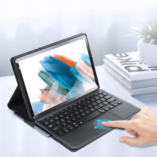 Dux Ducis Touchpad Keyboard Case Tablet Wireless Bluetooth Keyboard Samsung Galaxy Tab A8 10.5 Μαύρο