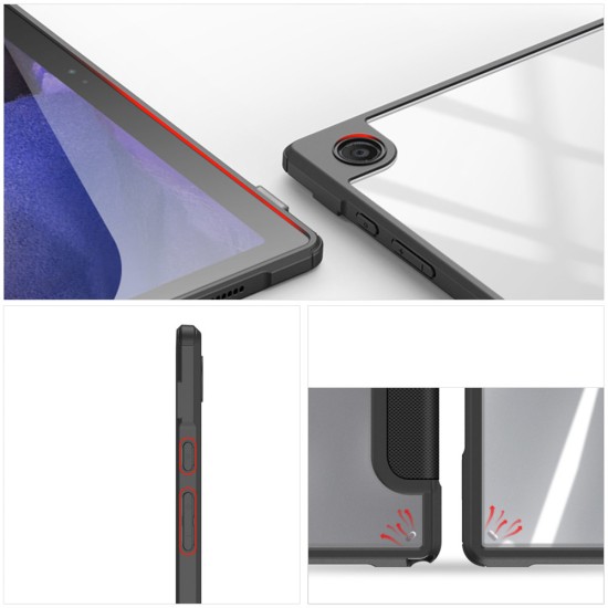 Dux Ducis Toby Flip Cover Δερματίνης / Πλαστικό Μαύρο (Galaxy Tab A8 X200)
