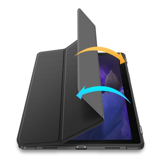 Dux Ducis Toby Flip Cover Δερματίνης / Πλαστικό Μαύρο (Galaxy Tab A8 X200)