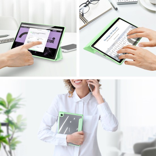 Dux Ducis Toby Flip Cover Δερματίνης / Πλαστικό Galaxy Tab A8 Πράσινο