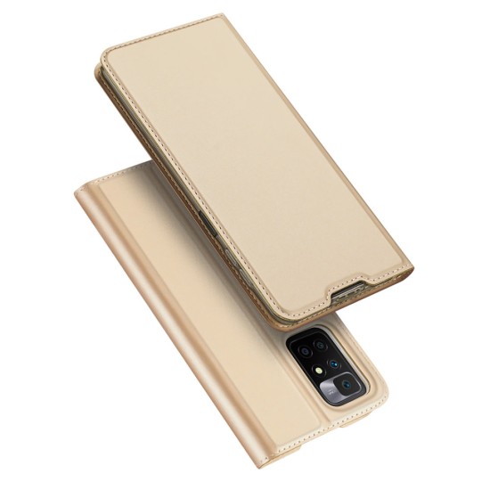 Dux Ducis Skin Pro Bookcase type case for Xiaomi Redmi 10 χρυσό Dux Ducis Skin Pro Bookcase type case for Xiaomi Redmi 10 χρυσό