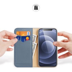 Dux Ducis Hivo Δερμάτινη Θήκη με Βάση Στήριξης για iPhone 13 Μπλε