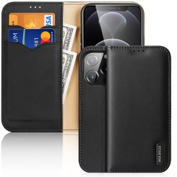 Dux Ducis Hivo Δερμάτινη Θήκη με Βάση Στήριξης για iPhone 13 Pro Μαύρο