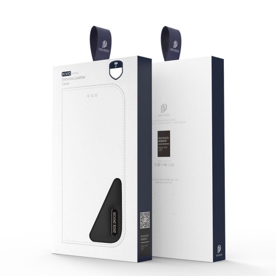 Dux Ducis Hivo Δερμάτινη Θήκη με Βάση Στήριξης για iPhone 13 Pro Μαύρο