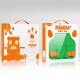 Dux Ducis Panda kids safe soft Θήκη tablet για Samsung Galaxy Tab A7 10.4'' 2020 πράσινο