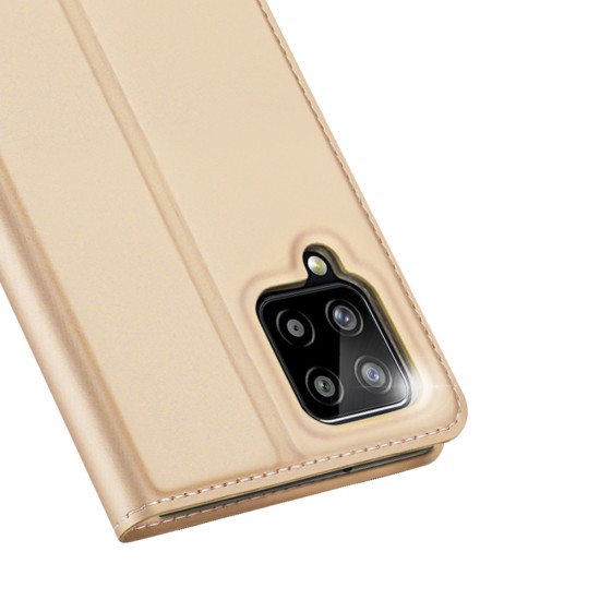 Dux Ducis Skin Pro Bookcase type case για Samsung Galaxy A22 4G Χρυσό