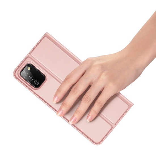Dux Ducis Skin Pro Bookcase type case για Samsung Galaxy A02s EU Ροζ