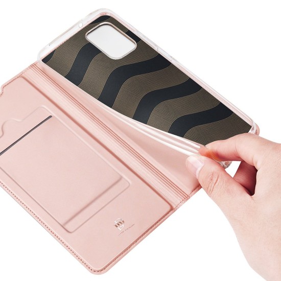 Dux Ducis Skin Pro Bookcase type case για Samsung Galaxy A02s EU Ροζ