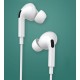 WK Y31 Lightning In-ear Handsfree με Βύσμα Lightning Λευκό WK Y31 Lightning In-ear Handsfree με Βύσμα Lightning Λευκό