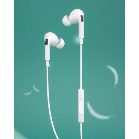 WK Y31 Lightning In-ear Handsfree με Βύσμα Lightning Λευκό WK Y31 Lightning In-ear Handsfree με Βύσμα Lightning Λευκό
