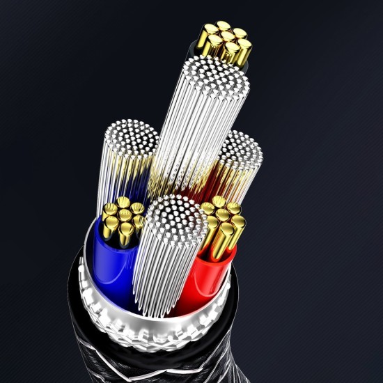WK Design Kingkong Series Data Cable USB - Lightning 3A (WDC-128i) Μαύρο