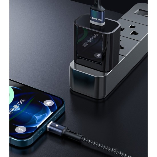 WK Design Kingkong Series Data Cable USB - Lightning 3A (WDC-128i) Μαύρο