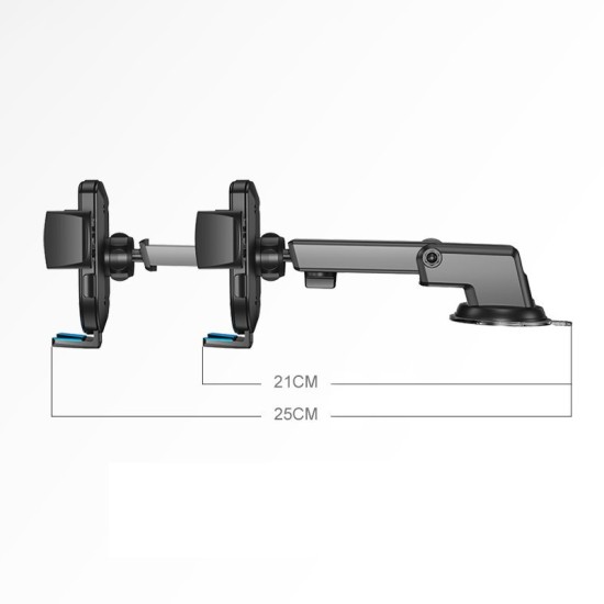 Joyroom car mount phone holder with adjustable arm for dashboard black (JR-OK3)