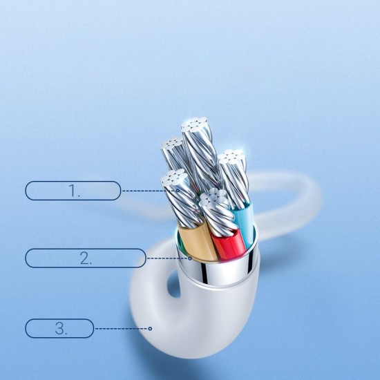 Joyroom USB 2.0 Cable USB-C male - USB-C male 1.2m (S-1230M3) Μαύρο