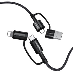 Joyroom 4in1 multifunction fast charging cable USB Type C / USB - USB Type C / Lithtning Quick Char