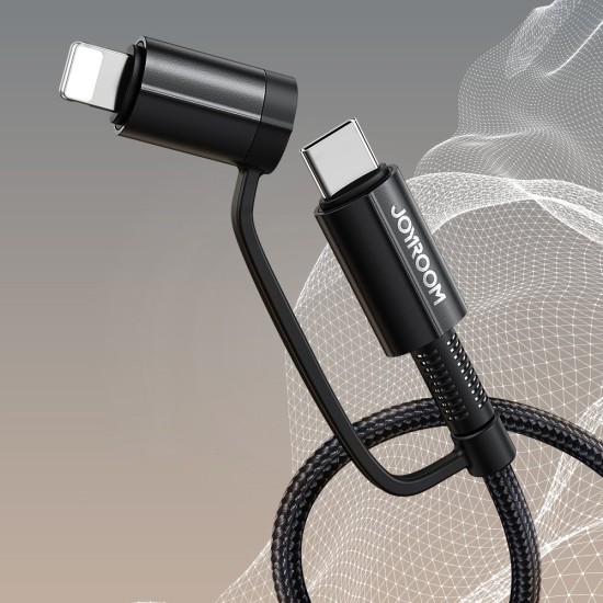 Joyroom 4in1 multifunction fast charging cable USB Type C / USB - USB Type C / Lithtning Quick Char