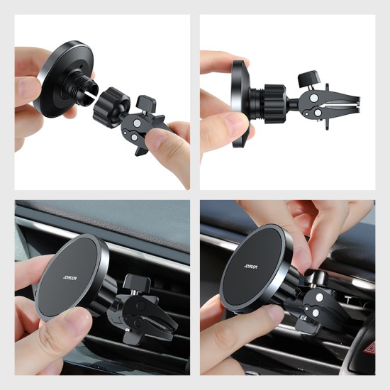 Joyroom Car Magnetic Holder Qi Wireless Inductive Charger 15W Black