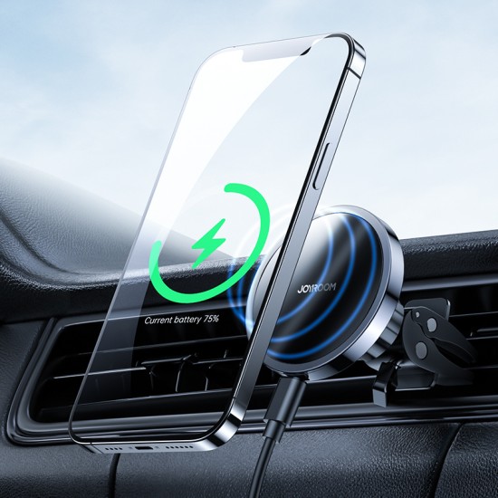 Joyroom Car Magnetic Holder Qi Wireless Inductive Charger 15W Black