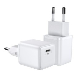Joyroom Φορτιστής Ταξιδιού Typ C 30W Power Delivery Quick Charge 3.0 AFC FCP (L-P301) Λευκό