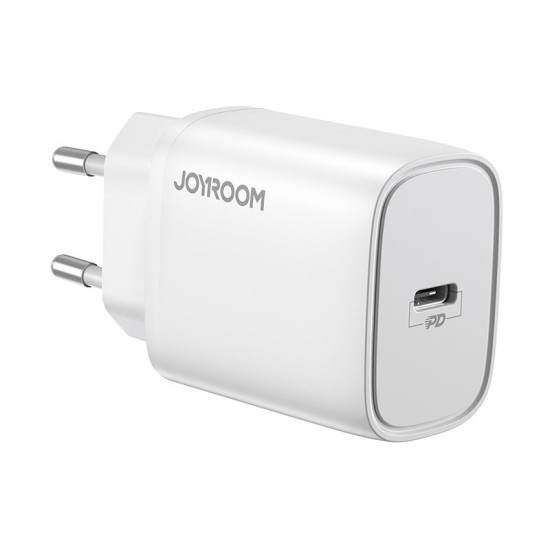 Joyroom Φορτιστής Χωρίς Καλώδιο με Θύρα USB-C 20W Power Delivery Λευκός (L-P201)