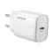 Joyroom Φορτιστής Χωρίς Καλώδιο με Θύρα USB-C 20W Power Delivery Λευκός (L-P201)