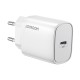 Joyroom Φορτιστής Χωρίς Καλώδιο με Θύρα USB-C 20W Power Delivery Λευκός (L-P201)