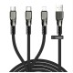 Joyroom 3in1 USB cable - Lightning / microUSB / USB Type C 3,5A 480 Mbps 1,3m (S-1335K4) Μαύρο