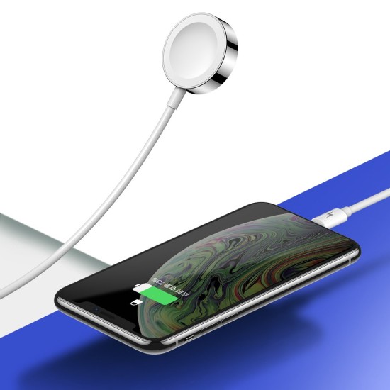 Joyroom 2in1 wirelee Qi charger for Apple Watch / USB - Lightning cable 1,5 m white (S-IW002S) Joyroom 2in1 wirelee Qi charger for Apple Watch / USB - Lightning cable 1,5 m white (S-IW002S)