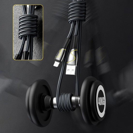 Joyroom Mermaid series USB - Καλώδιο USB Type C 3A 1,2m (S-1230K6) μαύρο