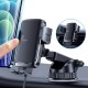 Joyroom Βάση Κινητού Αυτοκινήτου JR-ZS242 με Ρυθμιζόμενα Άγκιστρα και Ασύρματη Φόρτιση Μαύρη
