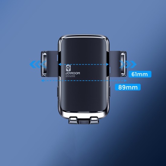 Joyroom Βάση Κινητού Αυτοκινήτου JR-ZS242 με Ρυθμιζόμενα Άγκιστρα και Ασύρματη Φόρτιση Μαύρη