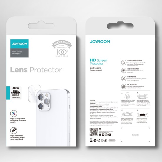 Joyroom Mirror Lens Protector camera tempered glass for iPhone 13 Pro Max / iPhone 13 Pro (JR-PF861