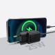 Joyroom small fast charger USB Type C PD 25W EU plug black + USB Type C - USB Type C cable (L-P251)