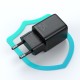 Joyroom small fast charger USB Type C PD 25W EU plug black + USB Type C - USB Type C cable (L-P251)