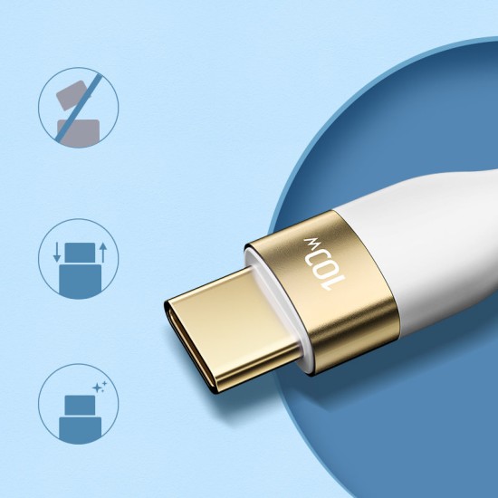 Joyroom Liquid Silicone USB Type C - USB Type C charging / data cable PD 100W 1.2m (S-1250N18-10) Λ