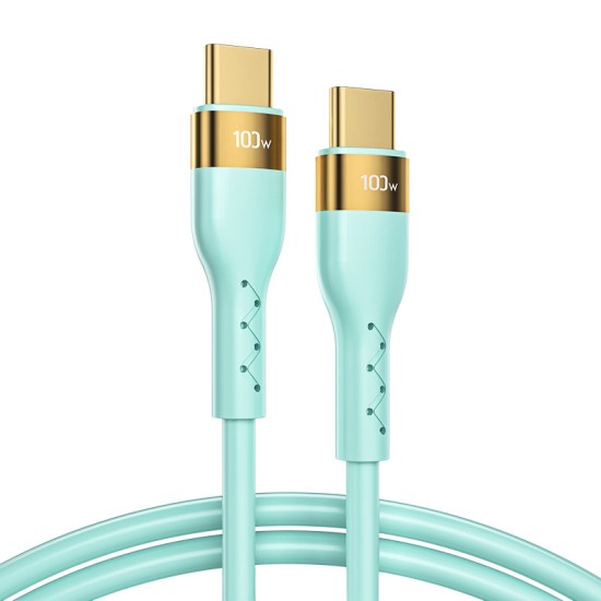 Joyroom Liquid Silicone USB Type C - USB Type C charging / data cable PD 100W 1.2m (S-1250N18-10) Π