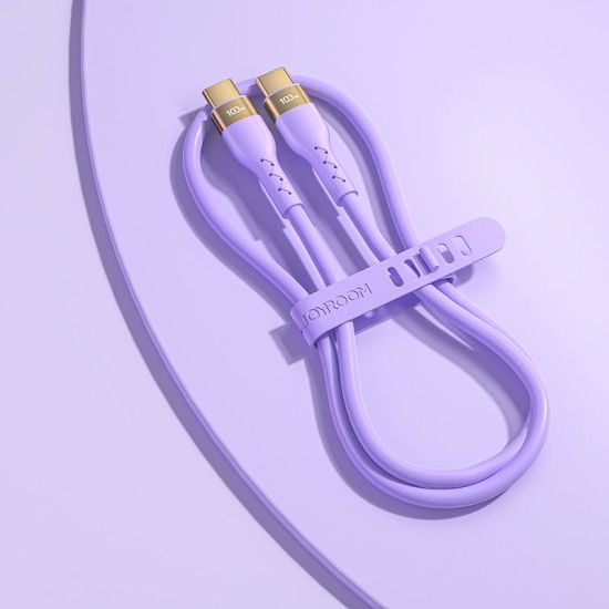 Joyroom Liquid Silicone USB Type C - USB Type C charging / data cable PD 100W 1.2m (S-1250N18-10) Μ