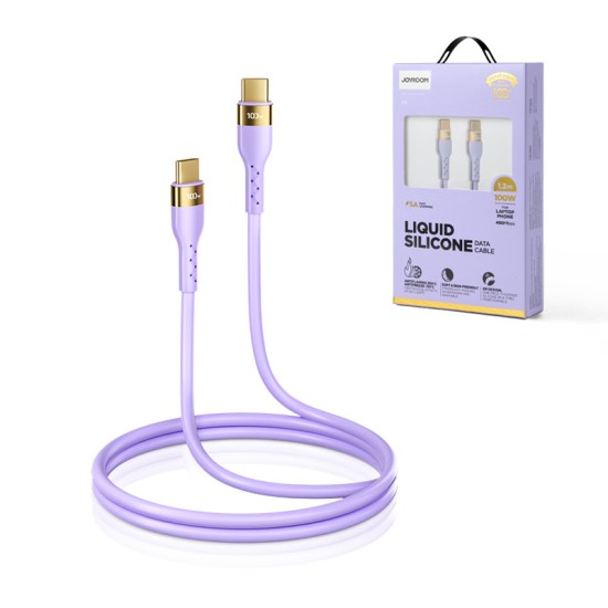 Joyroom Liquid Silicone USB Type C - USB Type C charging / data cable PD 100W 1.2m (S-1250N18-10) Μ