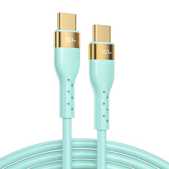Joyroom Liquid Silicone USB Type C - USB Type C charging / data cable PD 100W 2m (S-2050N18-10) Πρά