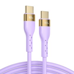 Joyroom Liquid Silicone USB Type C - USB Type C charging / data cable PD 100W 2m (S-2050N18-10) Μοβ