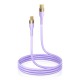 Joyroom Liquid Silicone USB Type C - USB Type C charging / data cable PD 100W 2m (S-2050N18-10) Μοβ
